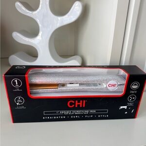 CHI Glitter Glaze Sparkly 1” Ceramic Hairstyling Flat Iron BRAND NEW Women’s
